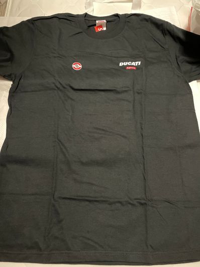 Supreme x Ducati Logos Tee "Black"