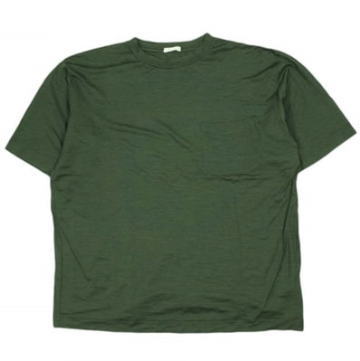 COMOLI コモリ 日本製 ウール天竺 半袖クルー M01-05009 2 Green Tシャツ トップス g26449
