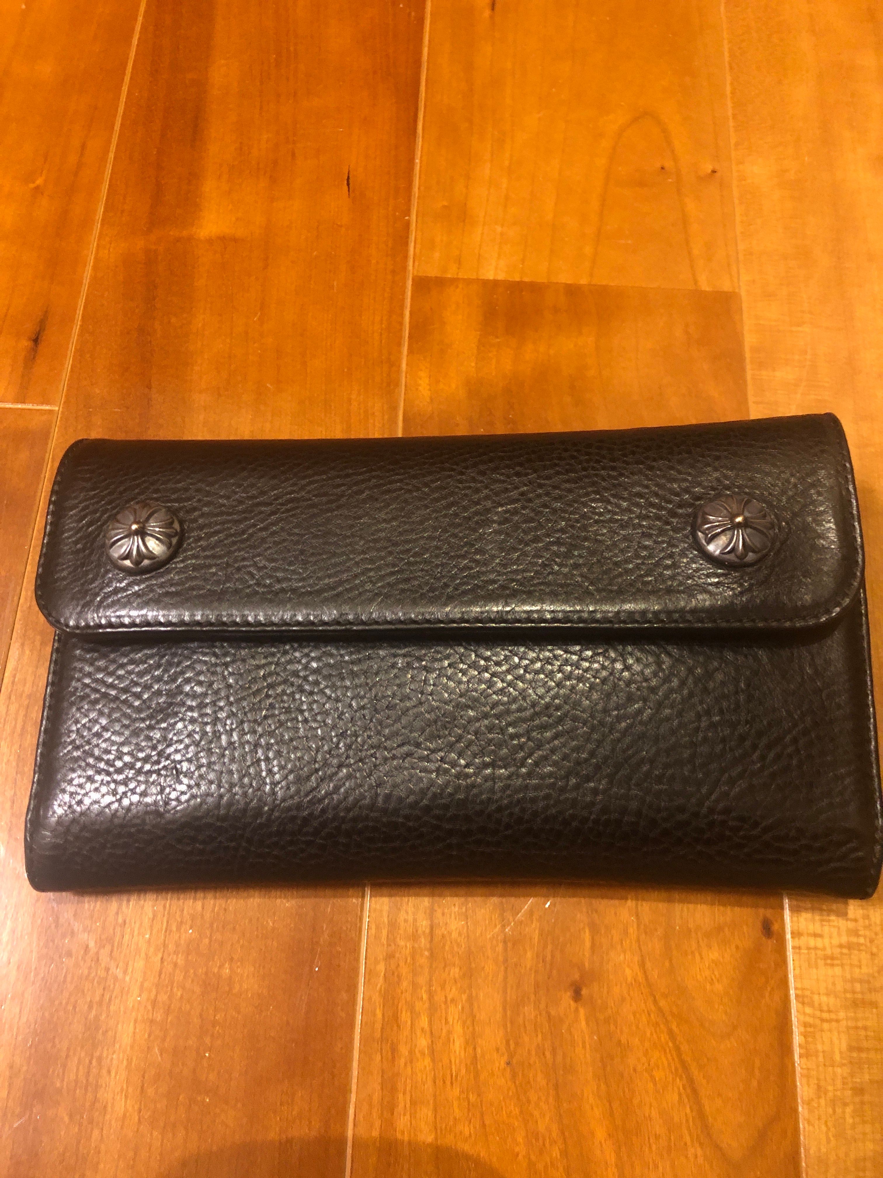 Chrome Hearts Wave Wallet Leather "Black"