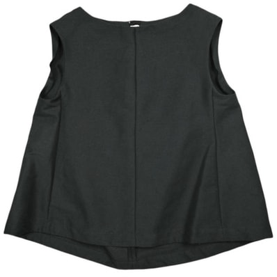 新品 MARNI マルニ 24SS イタリア製 COTTON CADY ノースリーブコクーントップス TTMA0292A0 TCX28 38 BLACK(00N99) 定価162,800円 ブラウス トップス g24977