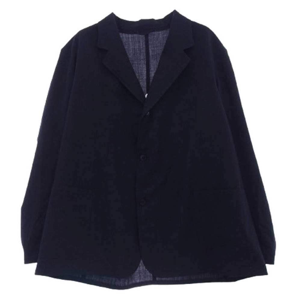 COMOLI コモリ ジャケット 24SS Z01-01016 WOOL JACKET ウール テーラード ジャケット ダークネイビー系 3【中古】