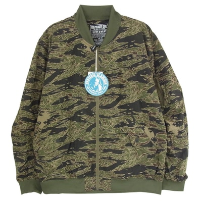 HYSTERIC GLAMOUR ヒステリックグラマー ブルゾン 02261AB08 STAR MA-1 ジャケット カモフラ 迷彩 ブルゾン カーキ系 L【新古品】【未使用】【中古】