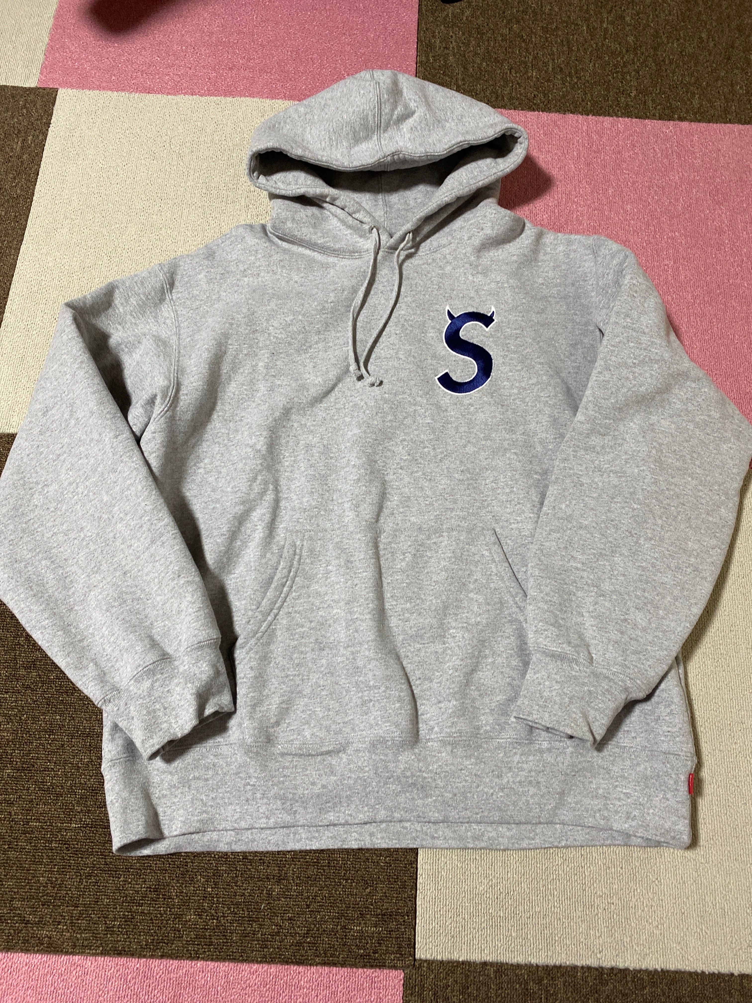 Supreme S Logo Hooded Sweatshirt "Heather Grey" (22FW)