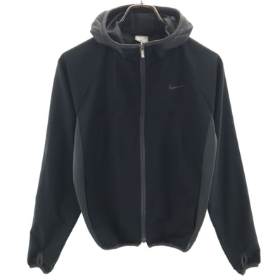 NIKE ナイキ 長袖 ジップパーカー S ブラック系