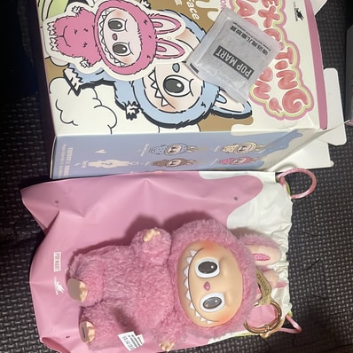 POP MART THE MONSTERS (LABUBU) Exciting Macaron Plush Series LYCHEE BERRY