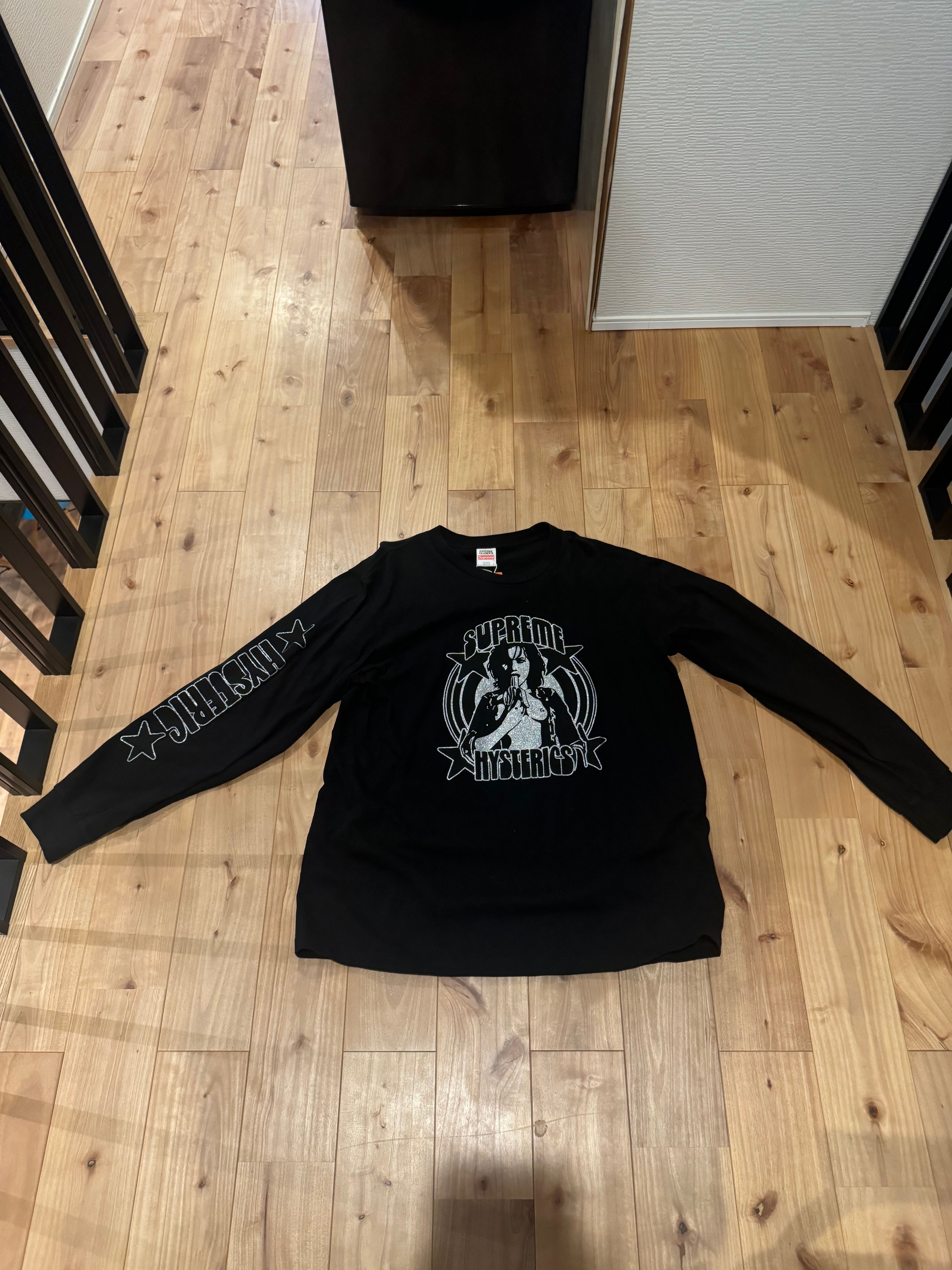 Supreme x HYSTERIC GLAMOUR L/S Tee "Black"