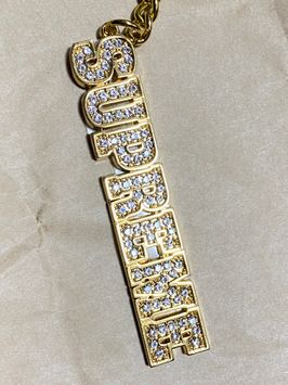 Supreme Block Logo Keychain