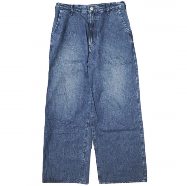 NEEDBY heritage x B:MING by BEAMS ニードバイヘリテージ ビーミング バイ ビームス 別注 日本製 ANDY ワイドストレートデニムパンツ N1C6007B 28 DARK USED ジップフライ バギー ジーンズ ボトムス
