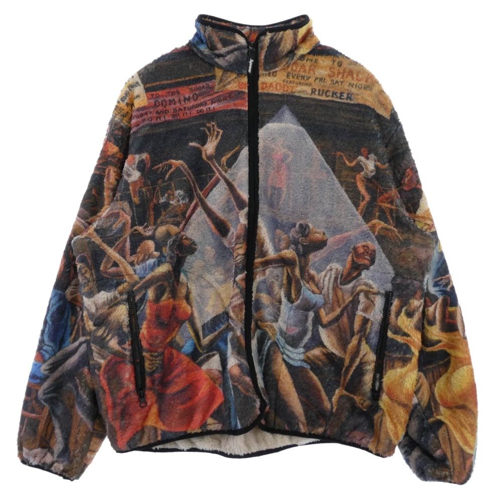 Supreme シュプリーム ジャケット 25SS x Ernie Barnes Fleece Jacket アーニー バーンズ フリースジャケット マルチカラー系 L【極上美品】【中古】
