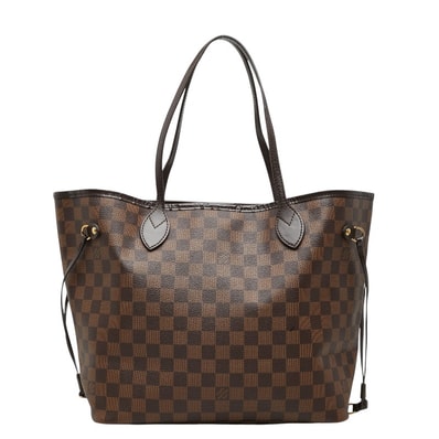 ルイ ヴィトン ダミエ ネヴァーフルMM ショルダーバッグ トートバッグ N40599 ブラウン PVC レザー レディース LOUIS VUITTON 【中古】
