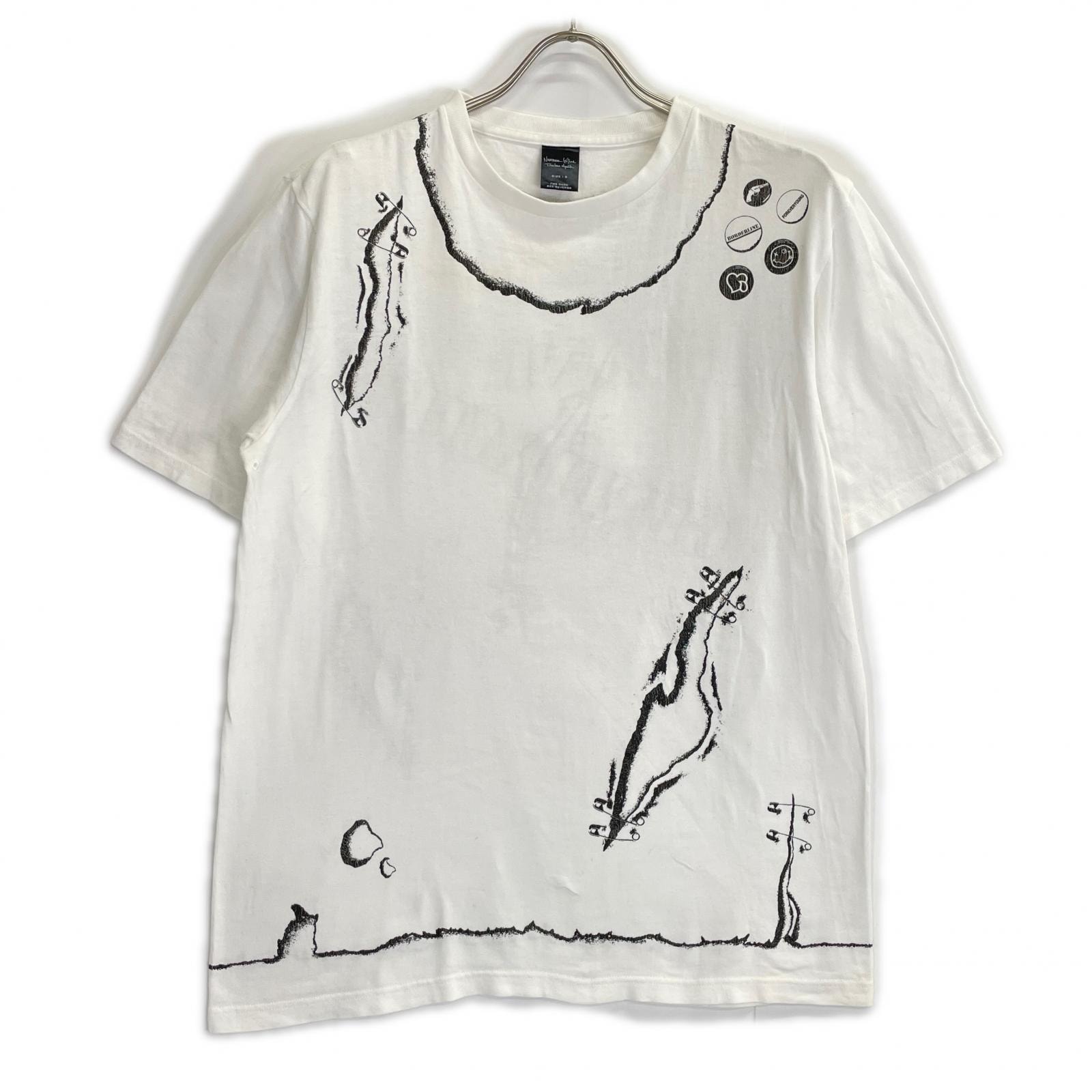 ナンバーナイン ホワイト コットン 黒タグ カート期 BLACK GENERATION プリントTシャツ 5