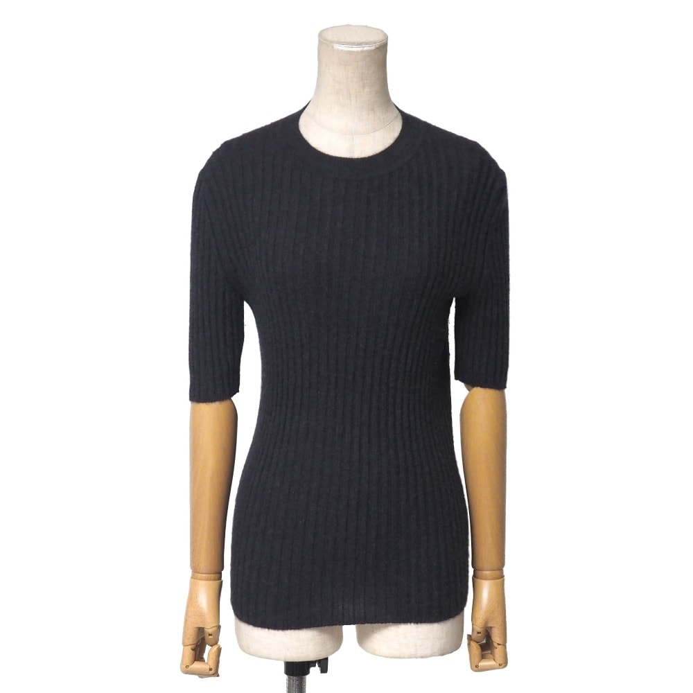 HERMES ニット HERMES Bateau Neckline Knit Pullover 34 Blanc Casse *New