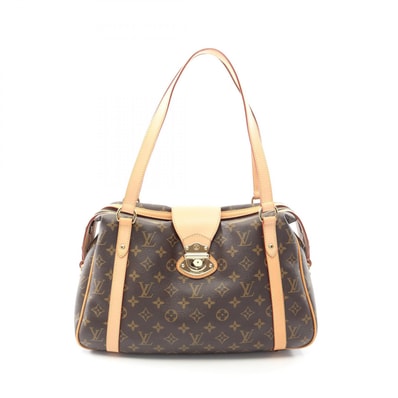 ルイ・ヴィトン LOUIS VUITTON ストレーザPM ショルダーバッグ バッグ PVCコーティングキャンバス レザー モノグラム レディース ブラウン系 M51186 【中古】
