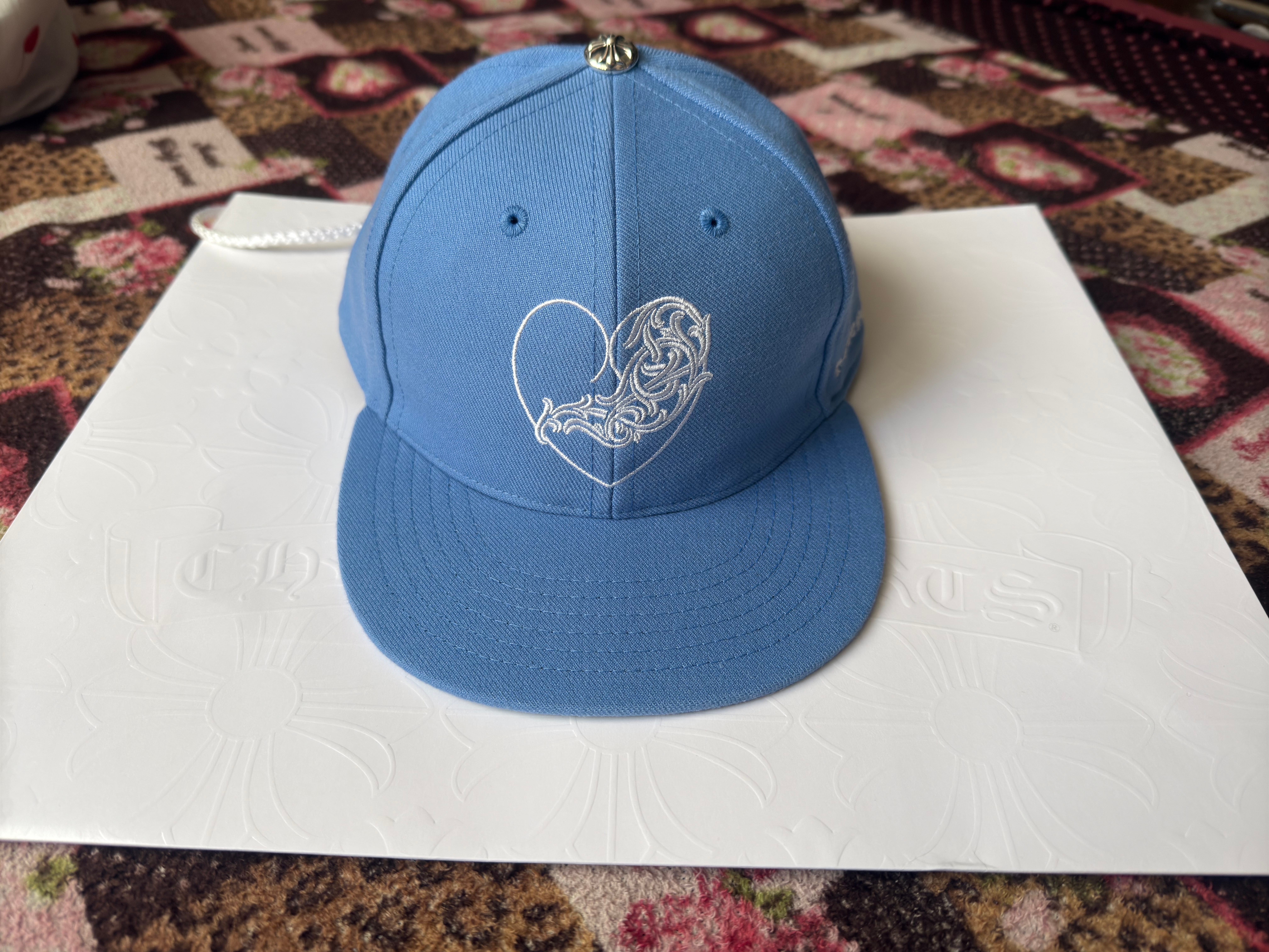 Chrome Hearts Fitted Wool Acrylic Cap "Light Blue"