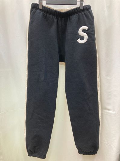 Supreme S Logo Split Sweatpant "Black"