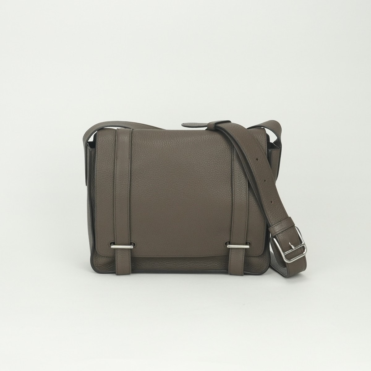エルメス HERMES スティーブカポラル28 スティーブ カポラル28 バッグ ショルダーバッグ トリヨンクレマンス トープ Taupe グレー Gray シルバー金具 メッセンジャーバッグ
