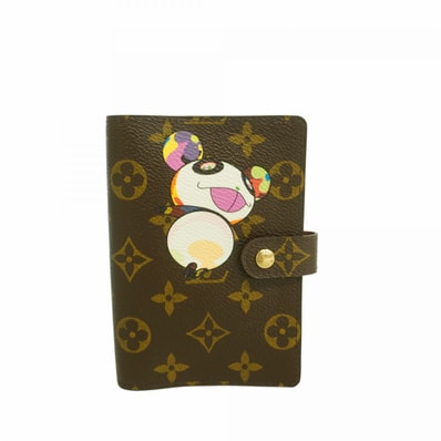 【6dd4273-k】ルイヴィトン 手帳カバー モノグラム・パンダ アジェンダPM R20011 ブラウン マルチカラー【中古】レディース