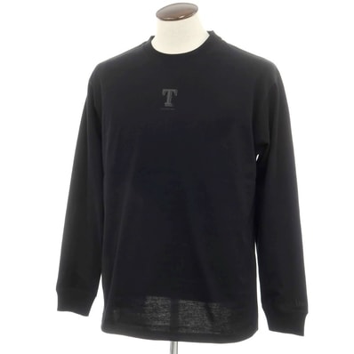 【中古】タカヒロミヤシタザソロイスト TAKAHIRO MIYASHITA The SoloIst. × NEW ERA、MLB 2024年秋冬 コットン 長袖Tシャツ ブラック【サイズXL】【メンズ】