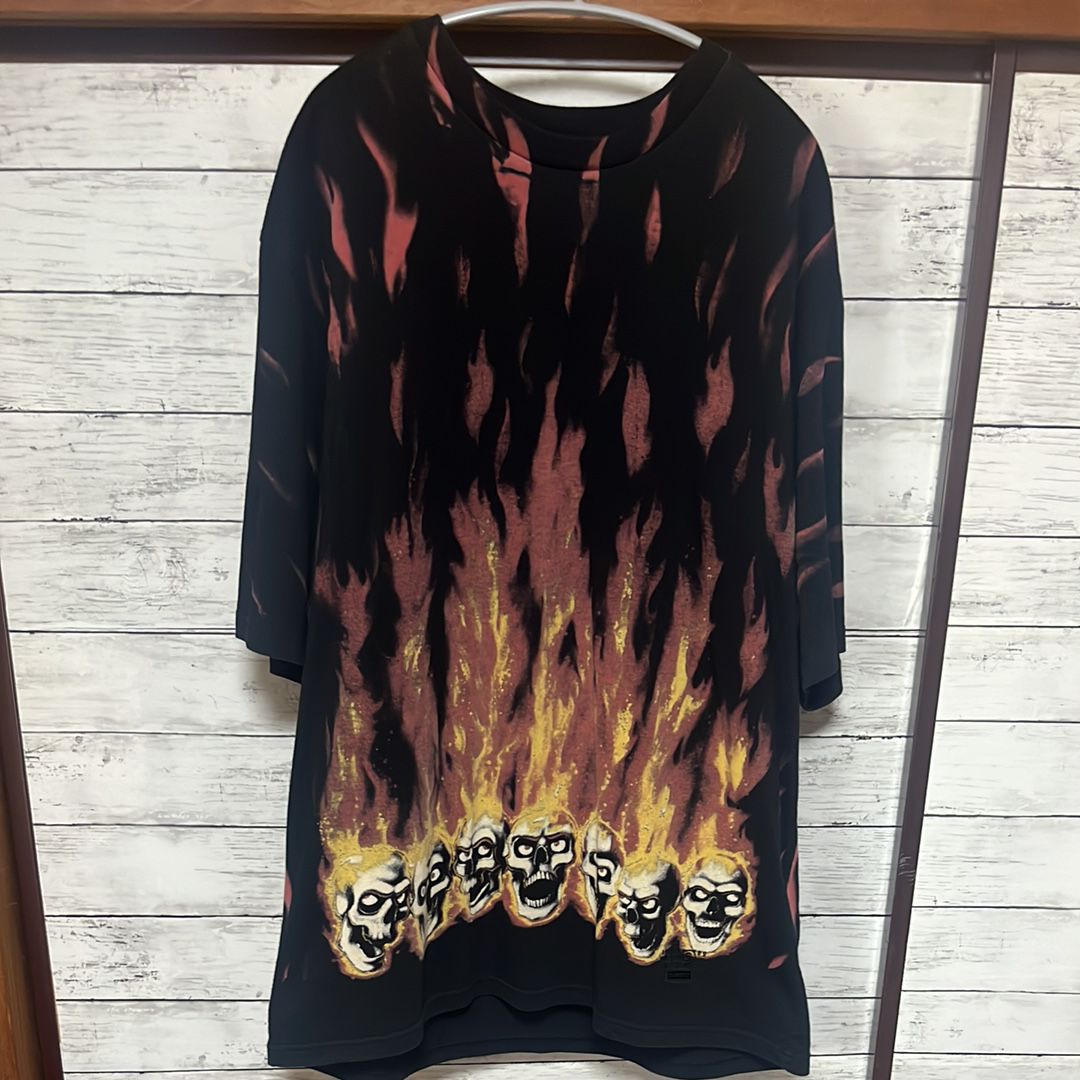 Supreme x MM6 Maison Margiela Liquid Blue Oversized Tee "Black"