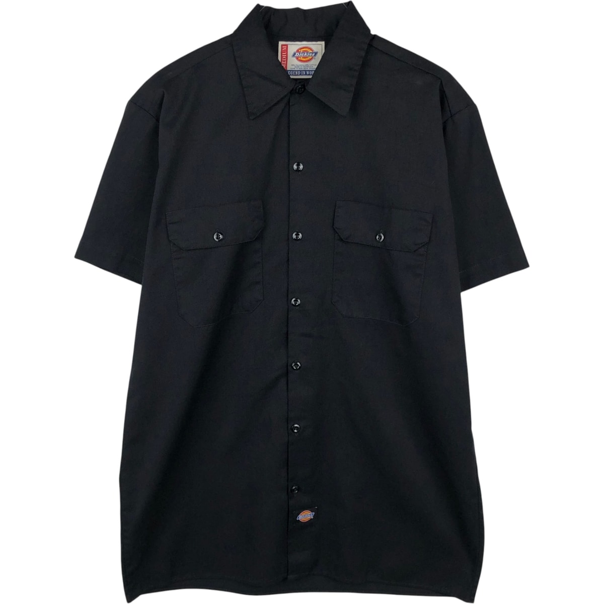 古着 ディッキーズ Dickies 半袖 ワークシャツ ボックスシャツ メンズM相当/eaa670553