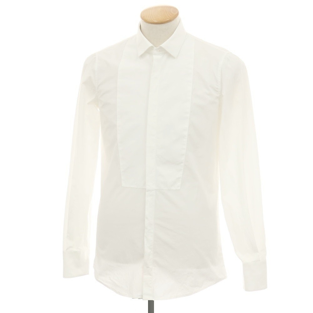【中古】ディースクエアード DSQUARED2 ストレッチ コットン ドレスシャツ ホワイト【サイズ44】【メンズ】
