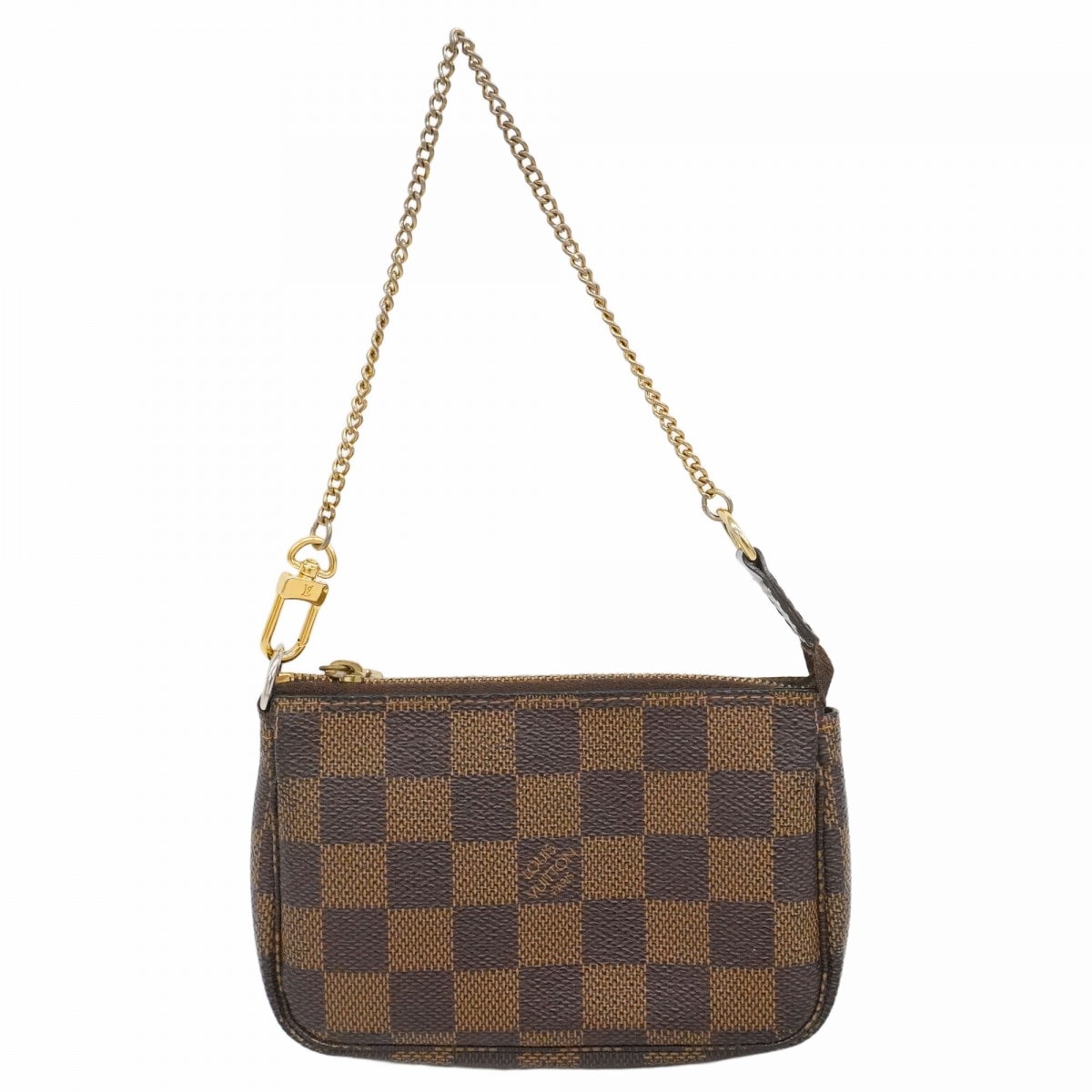 ★最終価格【6db0907-k】ルイヴィトン ポーチ ダミエ ミニポシェットアクセソワール N58009 エベヌ【中古】レディース