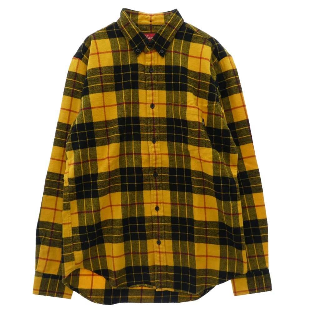 Supreme シュプリーム 長袖シャツ 13AW ワングラム期 Tartan Flannel Shirt タータン チェック ボタンダウン フランネル 長袖 シャツ M【中古】