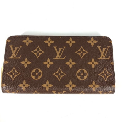 ルイヴィトン LOUIS VUITTON ジッピーウォレット M41895 モノグラム ラウンドファスナー 長財布 モノグラムキャンバス フューシャ ブラウン 新品同様