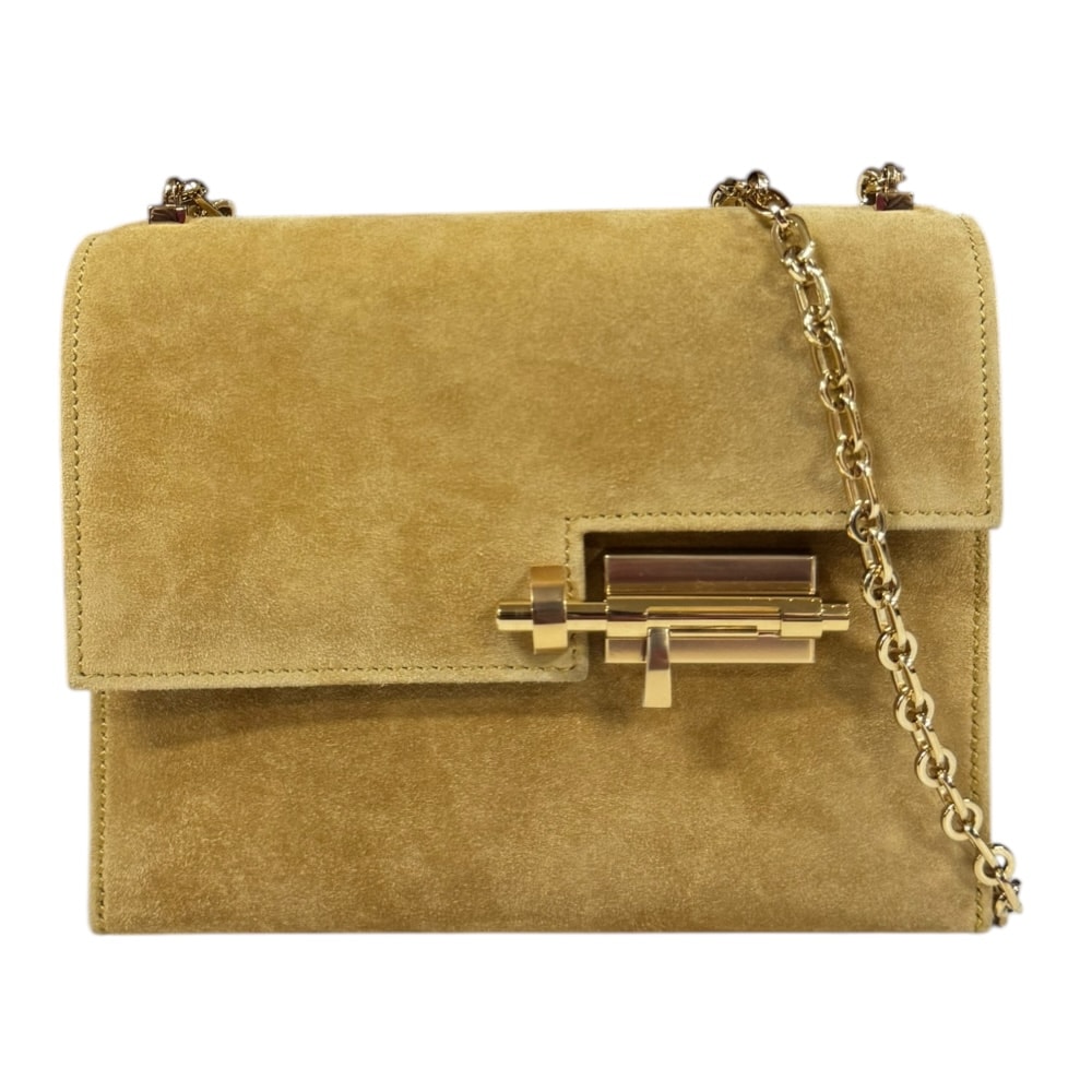 エルメス ヴェルー ミニ ショルダーバッグ グリズリー ベージュ レディース HERMES  中古