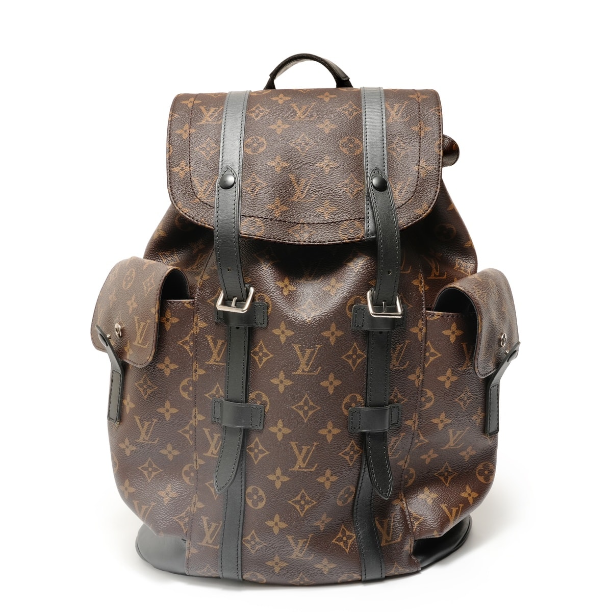 ヴィトン LV 2017年製 モノグラム マカサー クリストファー MM リュック・デイパック【中古】