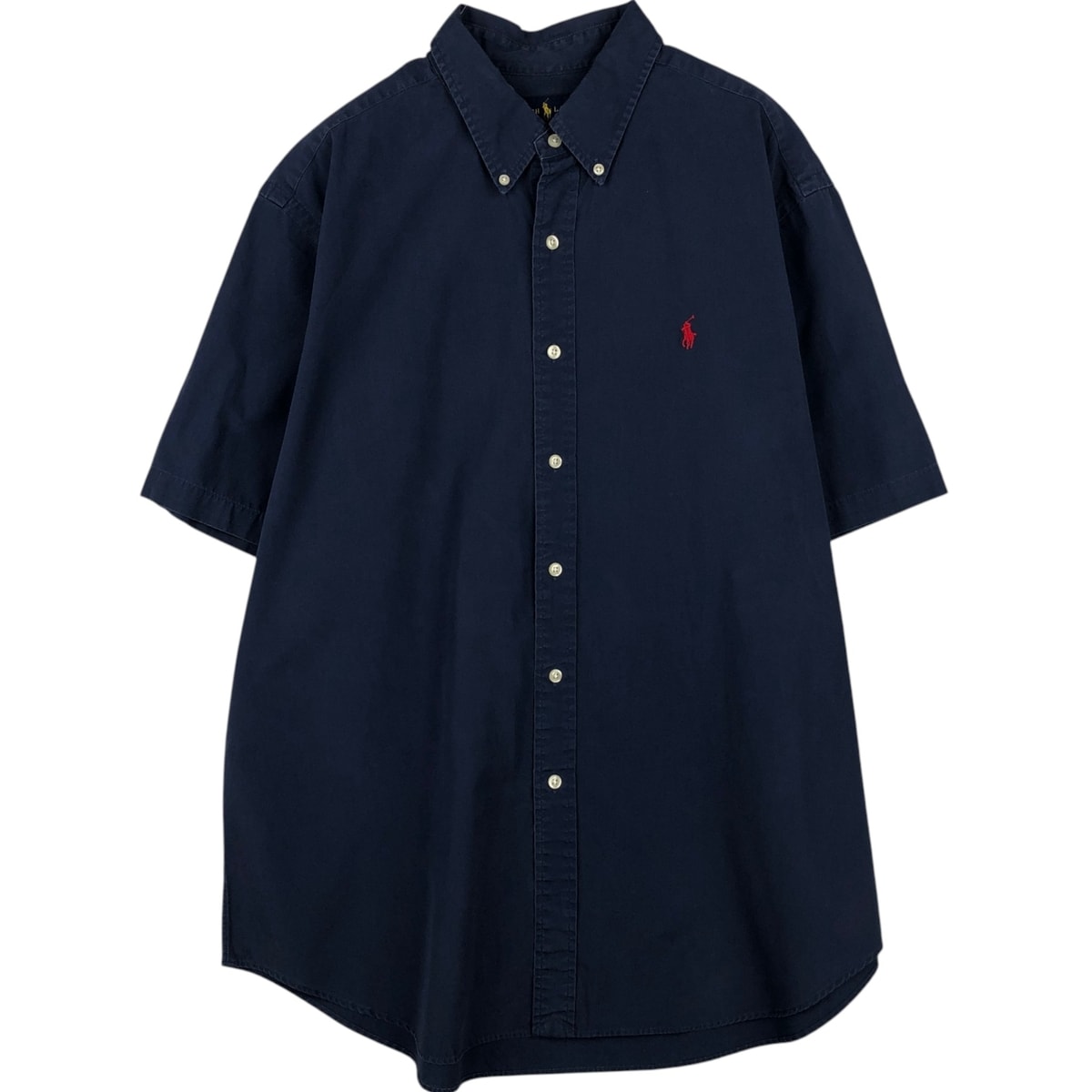 古着 ラルフローレン Ralph Lauren CLASSIC FIT 半袖 ボタンダウンシャツ メンズXL相当/eaa641632