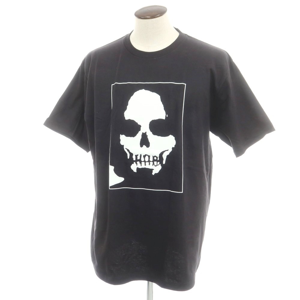 【中古】シュプリーム Supreme × Number (N)ine 2025年秋冬 Manson Tee コットン 半袖Tシャツ ブラック【サイズL】【メンズ】