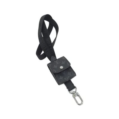 ルイヴィトン モノグラム エクリプス エアポッド ケース ランヤード M80220 イヤホンケース