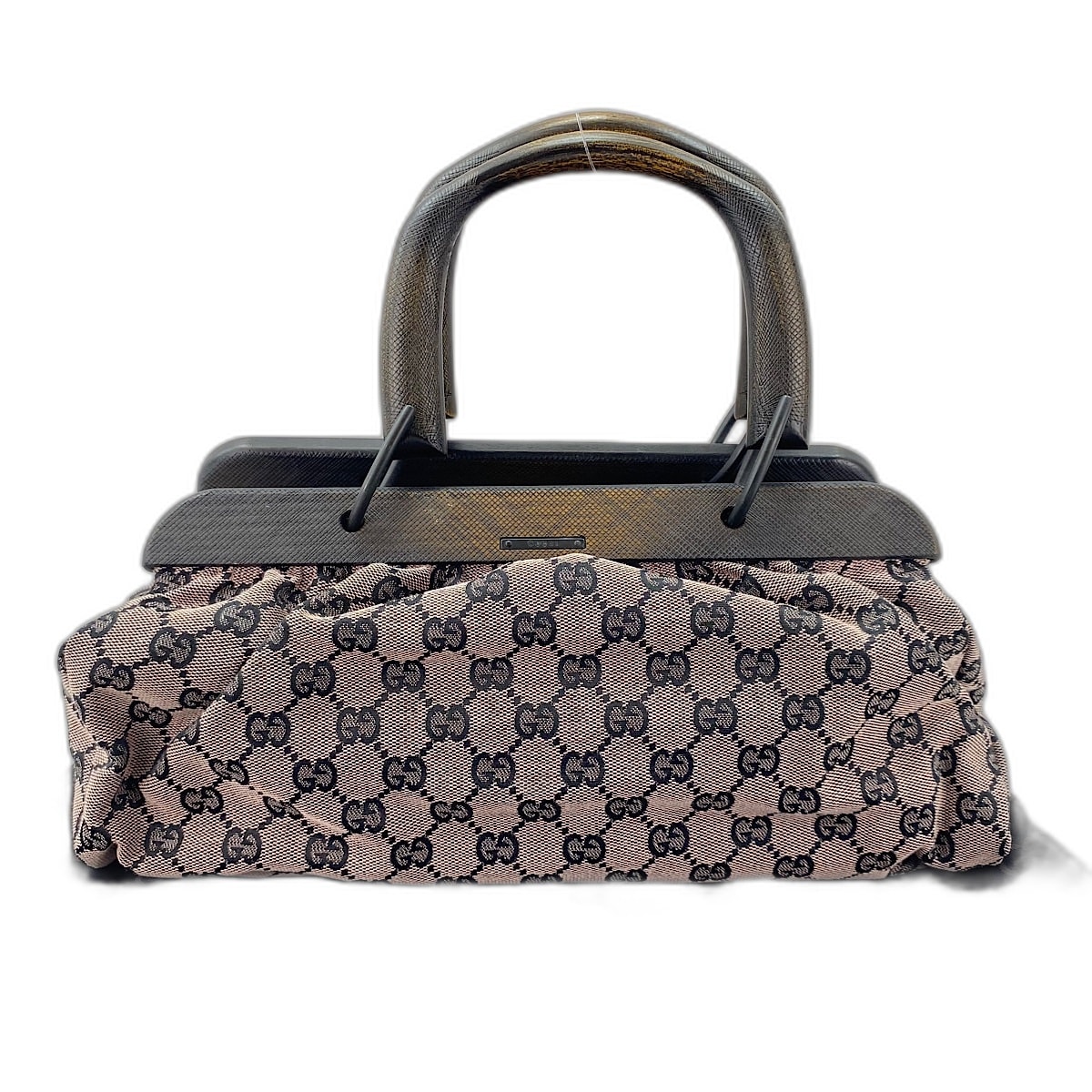 グッチ GUCCI ウッドハンドル ハンドバッグ【中古】