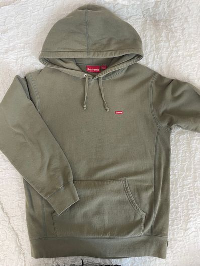 Supreme Small Box Hooded Sweatshirt "Olive" (23SS)