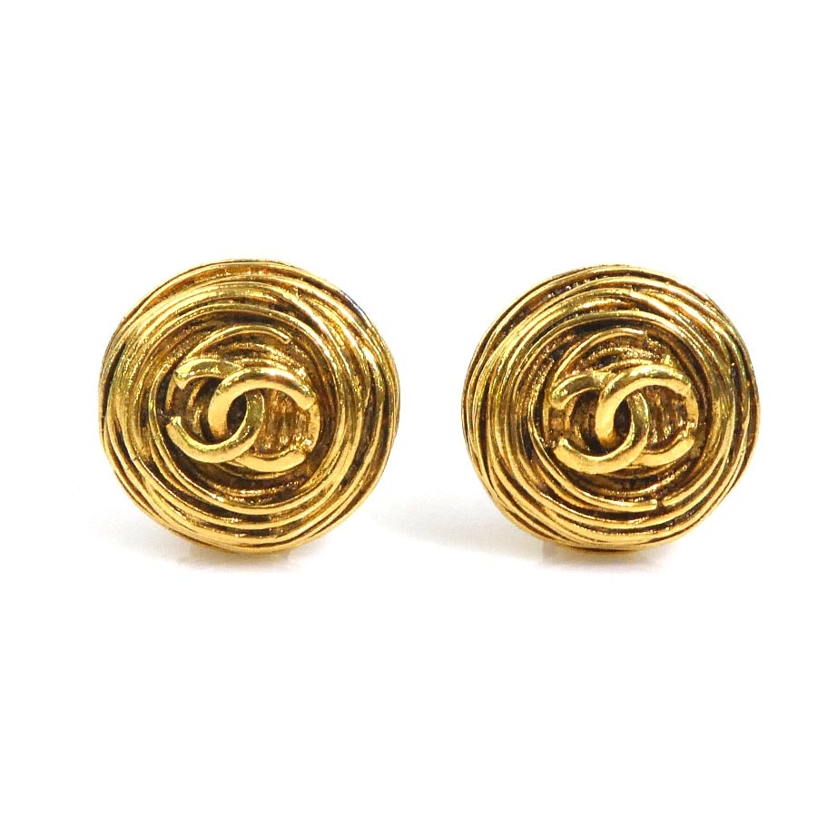 シャネル CHANEL イヤリング ココマーク メタル ゴールド レディース【中古】 e62251i