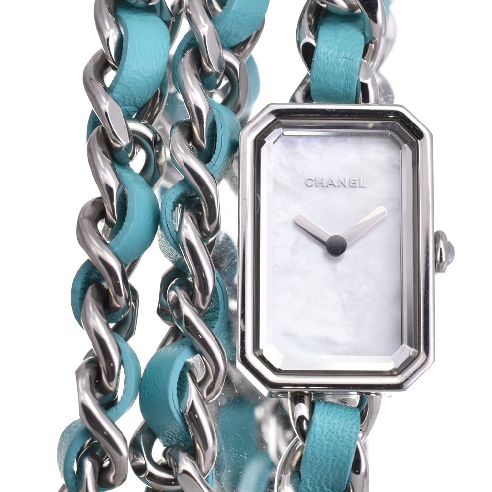 値下 シャネル CHANEL H4559 プルミエール ロック ポップ トリプルブレス 世界限定1000本 クォーツ レディース 良品 B#144210