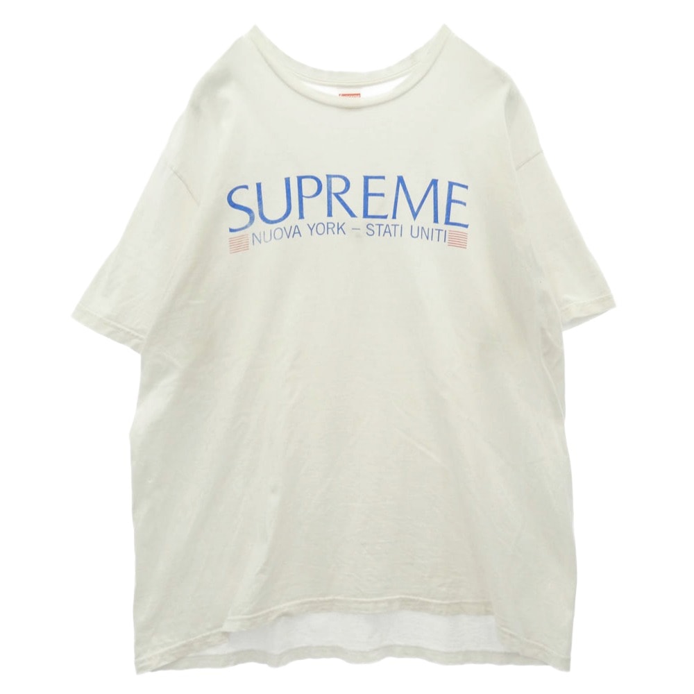 Supreme シュプリーム 20AW Nuova York Tee ヌオーヴァ ヨーク プリント 半袖 Tシャツ ホワイト系 XL【中古】