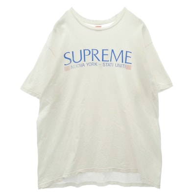 Supreme シュプリーム 20AW Nuova York Tee ヌオーヴァ ヨーク プリント 半袖 Tシャツ ホワイト系 XL【中古】