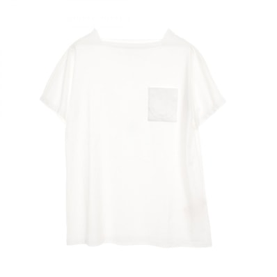 エルメス HERMES H刺繍ポケット チュニック 衣料品 トップス コットン ホワイト レディース ホワイト系 【中古】