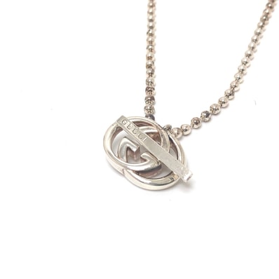 グッチ GUCCI ダブルG 216435 ボールチェーン アクセサリー ネックレス SV925 シルバー