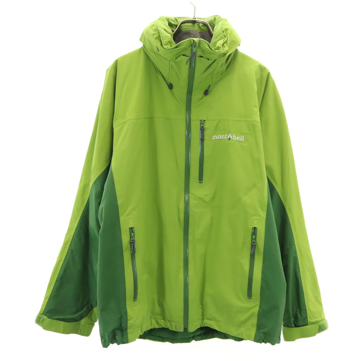 mont-bell モンベル シャルモ マウンテンパーカー M 黄緑 アウトドア