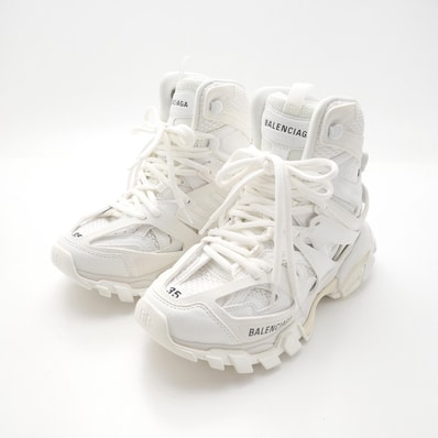 ■美品■BALENCIAGA バレンシアガ Track Hike トラックハイク スニーカー サイズ23 ボリュームスニーカー ハイカット ホワイト ブランド古着【中古】20260624/RA9913