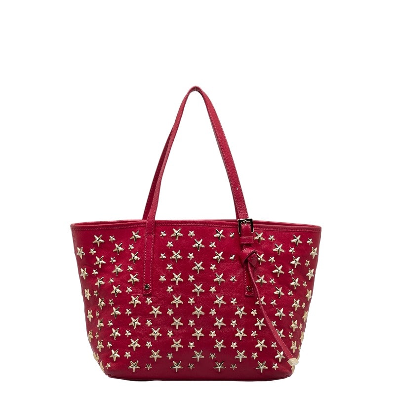 ジミーチュウ スタースタッズ ソフィアS ハンドバッグ トートバッグ ピンク レザー レディース JIMMY CHOO 【中古】