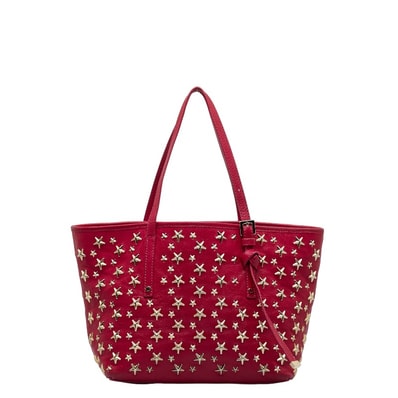 ジミーチュウ スタースタッズ ソフィアS ハンドバッグ トートバッグ ピンク レザー レディース JIMMY CHOO 【中古】