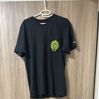 Chrome Hearts Neon Yellow Horseshoe S/S T-Shirt "Black"