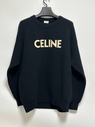 新品同様✨セリーヌ エンブロイダリー オーバーサイズ セーター ロゴ 刺繍