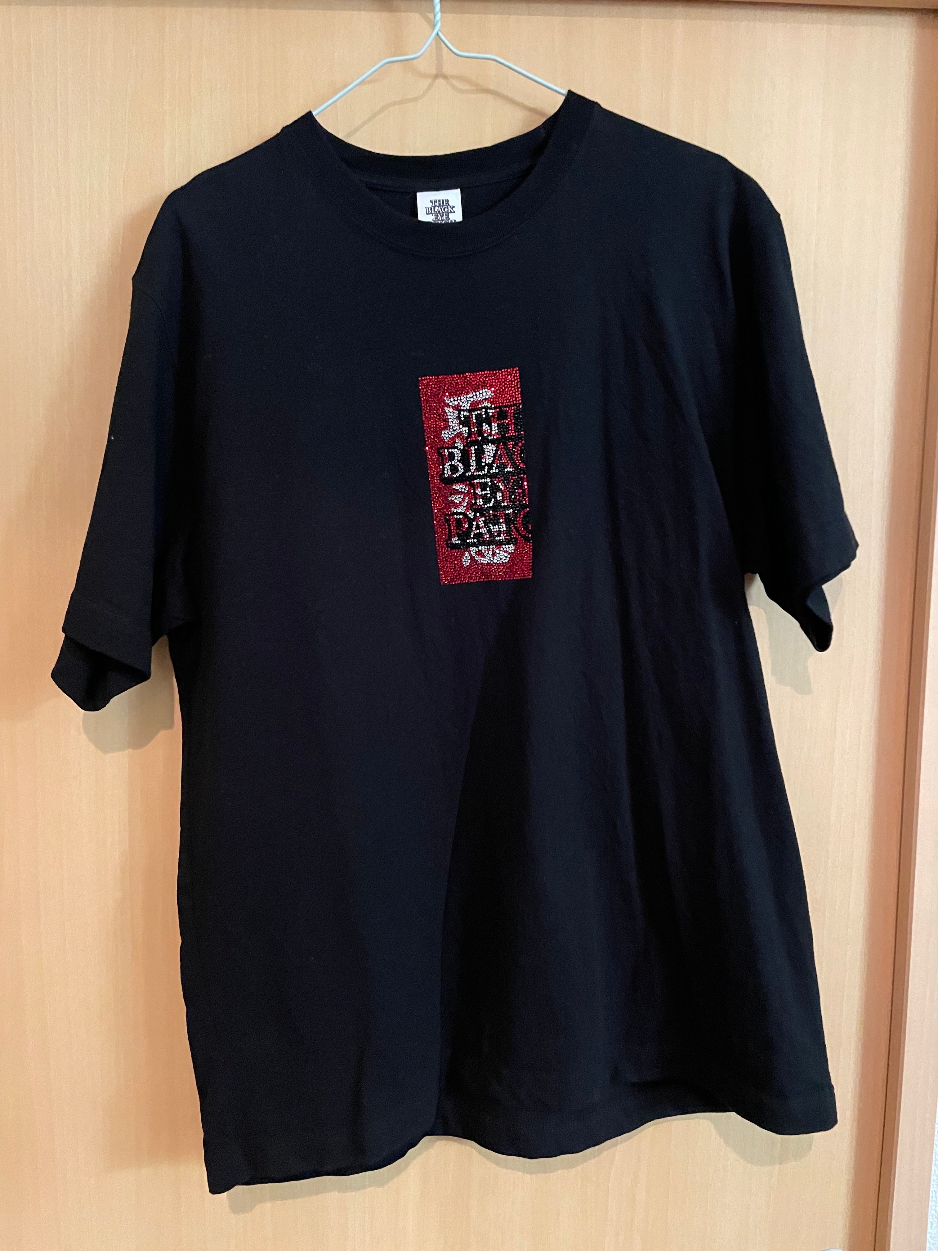 Black Eye Patch Handle With Care Rhinestone Tee "Black"