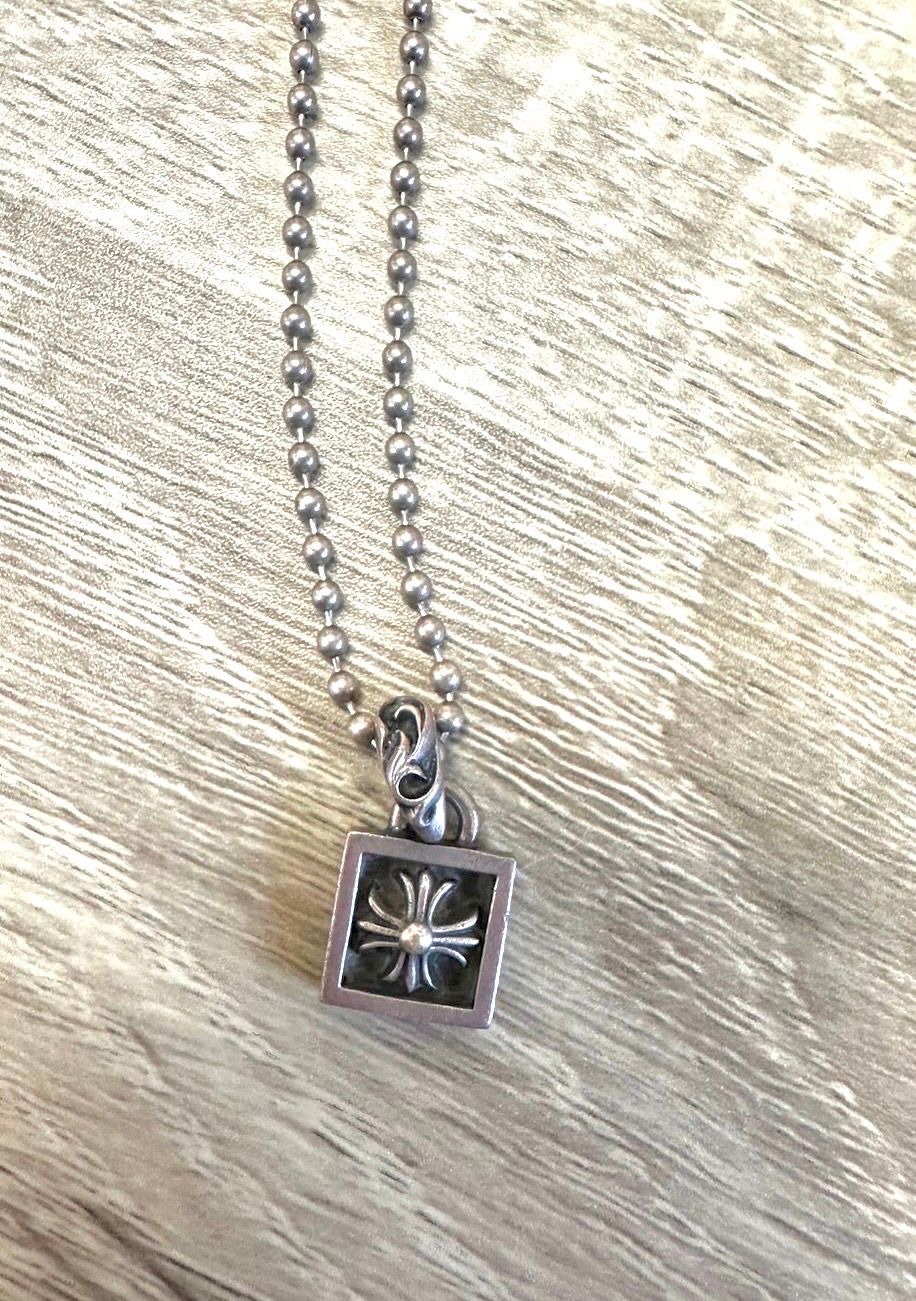 Chrome Hearts Framed CH Plus Charm "Silver"