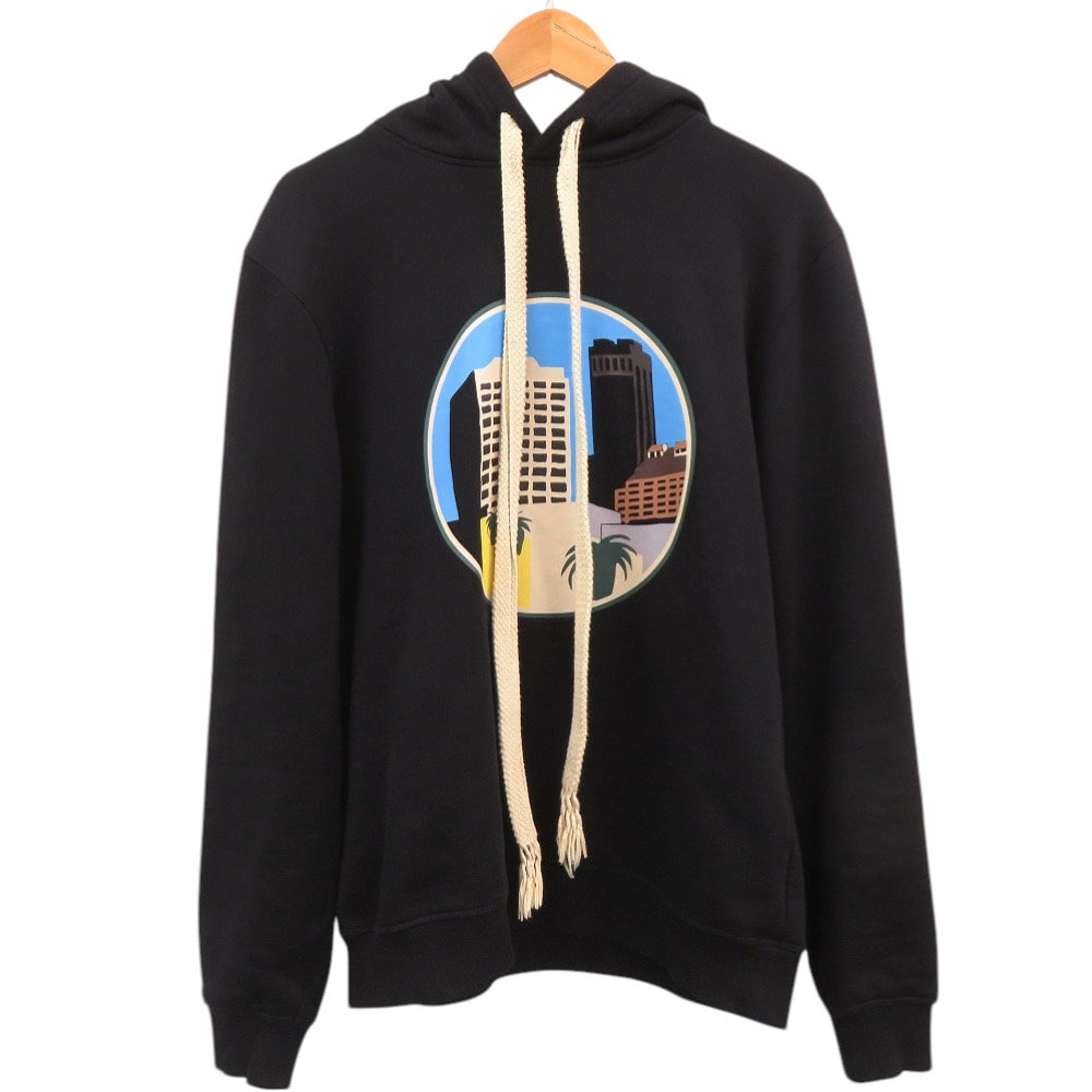 ロエベ LAシリーズ アナグラム刺繍 プルオーバーパーカー 裏起